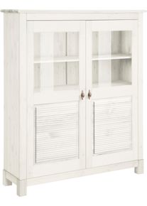 Home Affaire Highboard &raquo;Rauna&laquo; Vitrine in wei&szlig;, Gr&ouml;&szlig;e B/H/T: 111,6 cm x 135,7 cm x 38 cm