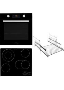 Privileg Backofen-Set »PBWR6 OP8V2 BLG« mit 2-fach-Teleskopauszug Pyrolyse-Selbstreinigung in schwarz