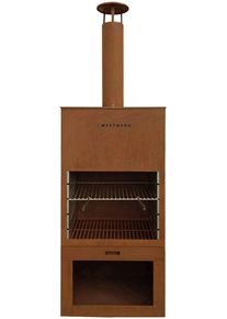 WESTMANN Grillkamin »LG610« BxTxH: 41x70x229 cm in braun, Größe B/H/T: 41 cm x 70 cm