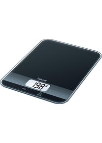 Beurer Küchenwaage »KS 19 flaches Design mit 16 mm, leicht zu reinigende Glasoberfläche« Koch- und Backwaage mit 5 kg Tragkraft, mit...