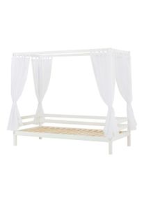 Hoppekids Himmelbett »ECO Dream Kinder/ Prinzessinnenbett 90x200cm in weiß, Größe Liegefläche B/L: 200 cm x 90 cm