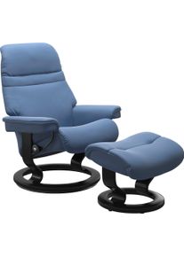 stressless Relaxsessel »Sunrise« mit Classic Base in blau, Größe B/H/T: 79 cm x 103 cm x 73 cm