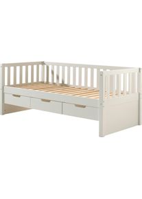 Vipack Einzelbett »mit Schubladen in weiß, Größe Liegefläche B/L: 90 cm x 200 cm