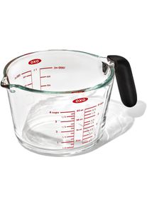 Oxo Good Grips Messbecher Glas ohne Deckel in farblos, Größe Volumen 1 l