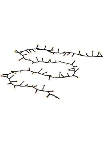 Konstsmide LED-Lichterkette »Weihnachtsdeko aussen« gefrostet, 2000 warm weiße Dioden in schwarz