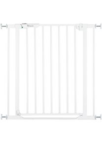 hauck Türschutzgitter »Clear Step Autoclose 2 in weiß, Größe B/H/T: 75 cm x 77 cm x 1,5 cm