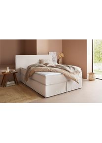 LeGer Home by Lena Gercke Boxspringbett »Yuma« incl. Topper in beige, Größe Liegefläche B/L: 140 cm x 200 cm