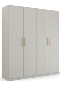 Rauch Kleiderschrank »Skandi by Quadra Spin Schlafzimmerschrank« im Landhaus-Stil mit Massivholzgriffen aus Wildeiche in grau, Größe B/H/T: 181 cm...