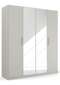Rauch Kleiderschrank »Skandi by Quadra Spin Schlafzimmerschrank« im Landhaus-Stil mit Massivholzgriffen in grau, Größe B/H/T: 181 cm x 210 cm x 54 cm