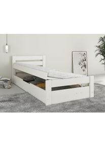 Lüttenhütt Lüttenhütt Massivholzbett »"GODJE " in weiß, Größe Liegefläche B/L: 90 cm x 200 cm