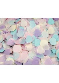 Club Green Confettis écologiques en forme de cœurs pastel