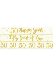 3 bannières de mariage dorées 1m