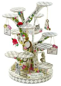 Talking Tables Porte-cupcakes Alice au Pays des merveilles 59cm