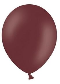 partydeco 20 ballons étoiles de fête rouge-brun 27cm