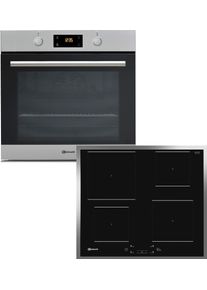 Bauknecht Backofen-Set »BAR2 KP8V2 IN« mit 2-fach-Teleskopauszug Pyrolyse-Selbstreinigung PowerHeißluft in silberfarben