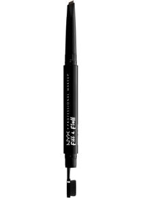 NYX Damen Augenbrauen-Stift »Professional Makeup Fill & Fluff Eyebrow Pomade Pencil« mit dichter Härchenbürste in braun