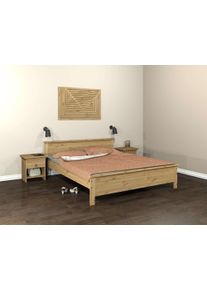 Home Affaire Massivholzbett »Indra in beige, Größe Liegefläche B/L: 180 cm x 200 cm