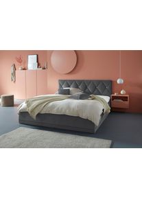 Westfalia Schlafkomfort Polsterbett »Adamas« auch mit Bettkasten in grau, Größe Liegefläche B/L/H: 180 cm x 200 cm x 45