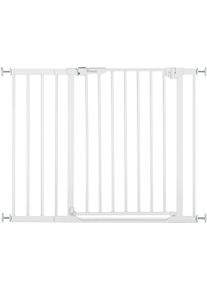 hauck Türschutzgitter »Clear Step Autoclose 2 Set inklusive Verlängerung 21 cm in weiß, Größe B/H/T: 96 cm x 77 cm x 1,5 cm