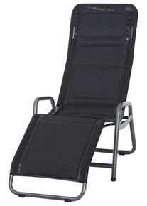 siena GARDEN Gartenliege »Bito« Stahl/Textil, verstellbar, inkl. Auflage in grau