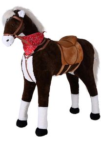 KNORRTOYS Stehpferd »Winnie« mit Sattel, Zaumzeug und Halstuch in braun