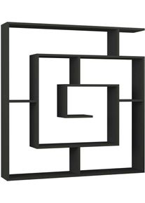 Decortie Bücherregal »Labirent Bücherregal« Packung in grau, Größe B/H/T: 125 cm x 129 cm x 22 cm