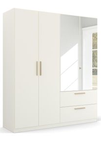 Rauch Kleiderschrank »Skandi by Quadra Spin Schlafzimmerschrank« im Landhaus-Stil mit Massivholzgriffen in weiß, Größe B/H/T: 181 cm x 210 cm x 54 cm