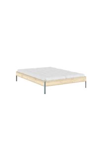 Karup Design Bettgestell »CORE BED Bodenbett, Holzrahmen, Futonbett, Jugendbett, Holzbett« Massivholzbett mit Lattenrost, Kiefer massiv, Doppelbett...