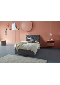 Westfalia Schlafkomfort Polsterbett »Adamas« auch mit Bettkasten in grau, Größe Liegefläche B/L/H: 140 cm x 200 cm x 55