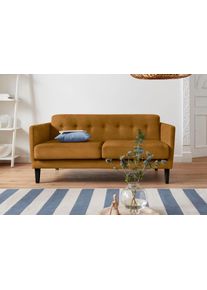 Andas 2-Sitzer »Raadal« in geradliniger skandinavischer Optik in goldfarben, Größe B/H/T: 161 cm x 74 cm x 84 cm