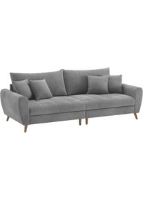 Mr. Couch Big-Sofa »Blackburn II« Wahlweise mit Kaltschaumpolsterung bis 140 kg belastbar in grau, Größe B/H/T: 260 cm x 71 cm x 108 cm