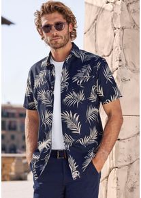 John Devin Herren Hawaiihemd »Regular fit« in blau, Größe S (37/38)