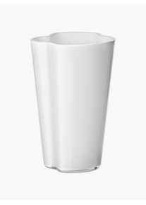 iittala Wazon ze szkła dmuchanego Alvar Aalto Biały Szkło S 14 x W 22 cm