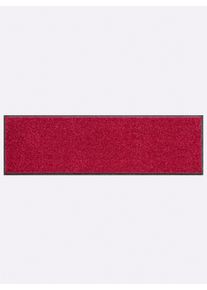 Salonloewe unisex Voetmat in wijnrood ,maat 30x50 cm - rechthoekig, Witt, 100% Polyamide. Achterzijde: 100% Elastiek