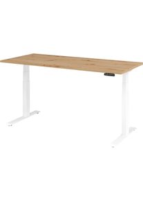 Hammerbacher, Schreibtisch, Sitz-Steh-Schreibtisch el.180x80cm Asteiche/W (180 x 80 cm)