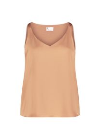 Vera Mont , Satinbluse »Satin-Bluse mit V-Ausschnitt« , Golden Cinnamon , 34 , 34 , Passform: Lässig