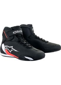 Alpinestars Sektor, shoes , color: Black/White/Neon-Red , size: 11.5 US