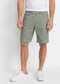 Instap bermuda van linnenmix regular fit - groen - maat 46 - linnen - bonprix