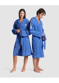 arena Bathrobe - Unisex - Royal-white - Size: XS - arena Team Stripe Robe