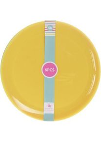 Excellent Houseware Teller Set 6 Stück 21 Cm, Teller