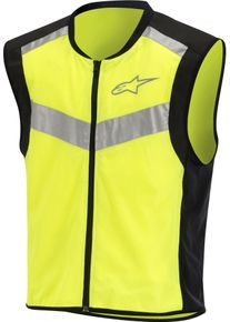 Alpinestars Flare 2019, høj synlighed vest , farve: sort/neongul , størrelse: S