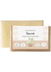 puremetics Natural soaps Ginger Tonic scheerzeep Scheren Dames 75 g