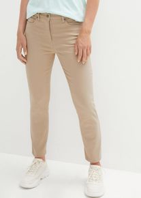 7/8-Hose High Waist, beige, Größe 46, Lycra, bonprix