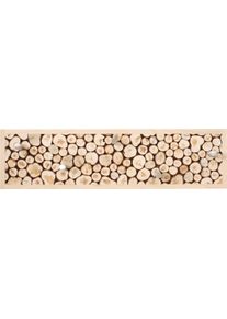 WOODMAN Kapstokpaneel Kamsti met 5 haken, fsc-gecertificeerd kapstokken beige