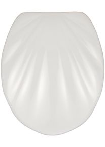 Wenko Toiletzitting Schelp Met soft-closemechanisme wc-brillen wit