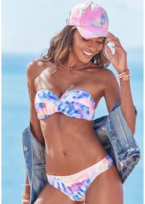 Kangaroos Beugelbikini in bandeaumodel bedrukt, afneembare bandjes, gewatteerde cups dames bikini's maat C/D multicolor
