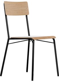 WOODMAN Stoel met 4 poten Yorik in scandinavisch design gestoffeerde stoelen bruin