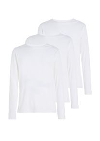 Tommy Hilfiger Underwear T-shirt 3P LS Tee met merklabel (Set van 3) heren t-shirts maat L (52) wit