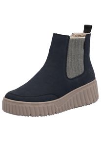 Rieker Chelsea-boots , instaplaarzen, wedge enkellaars met trekband dames chelsea boots maat 40 blauw