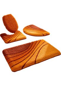 Hagemann unisex Rohož do kúpeľne zemitá – vanilková – vzor veľkosť 8 - Poťah na veko